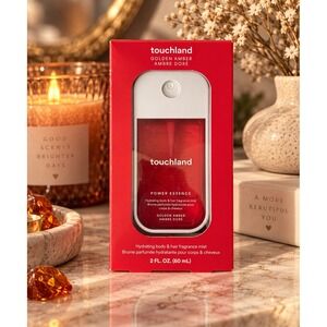 Touchland Power Essence Golden Amber Hydrating Body & Hair Fragrance Mist 2oz